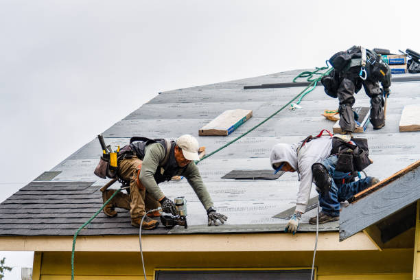 Professional Flat Roof Repair technician working in Glen Carbon, IL